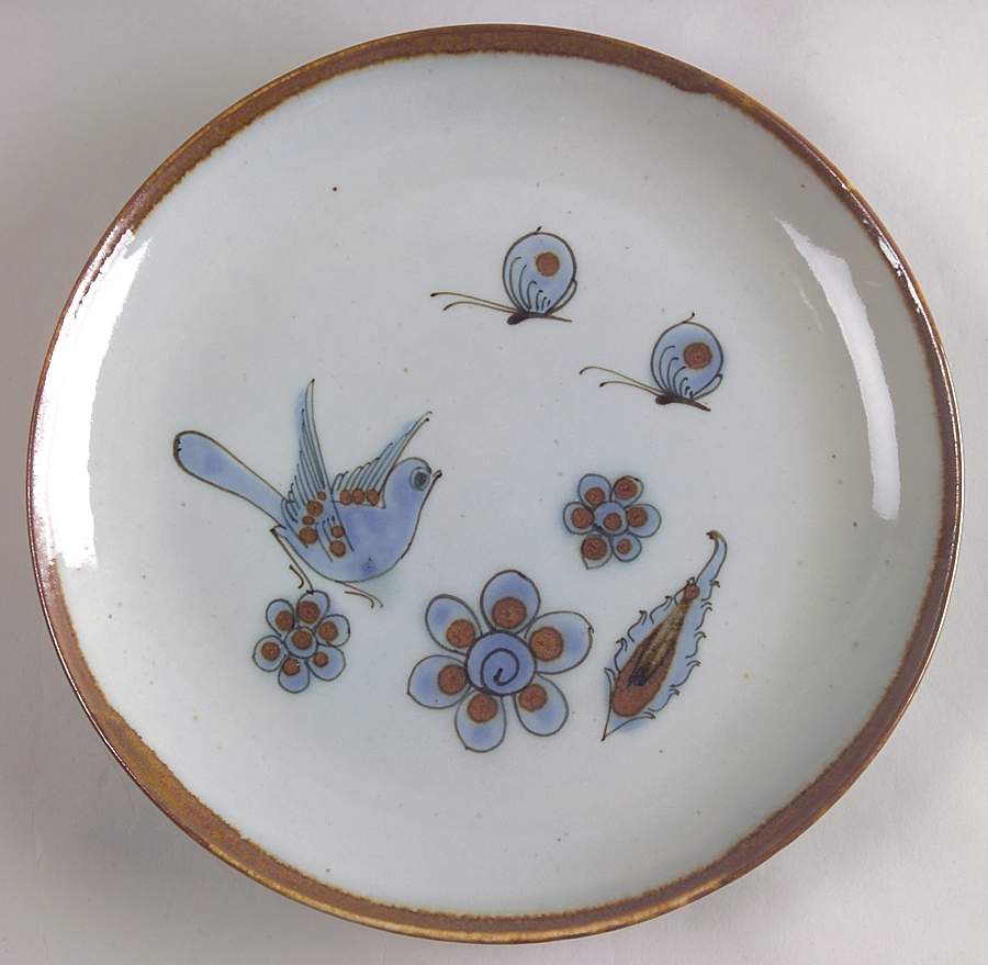 El Palomar Blue Dinner Plate by Ken Edwards Pottery-1
