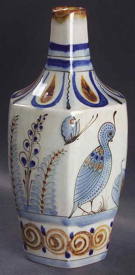 El Palomar Blue Decanter No Stopper by Ken Edwards Pottery-1