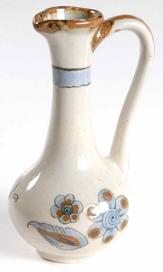El Palomar Blue Open Oil Jug by Ken Edwards Pottery-1