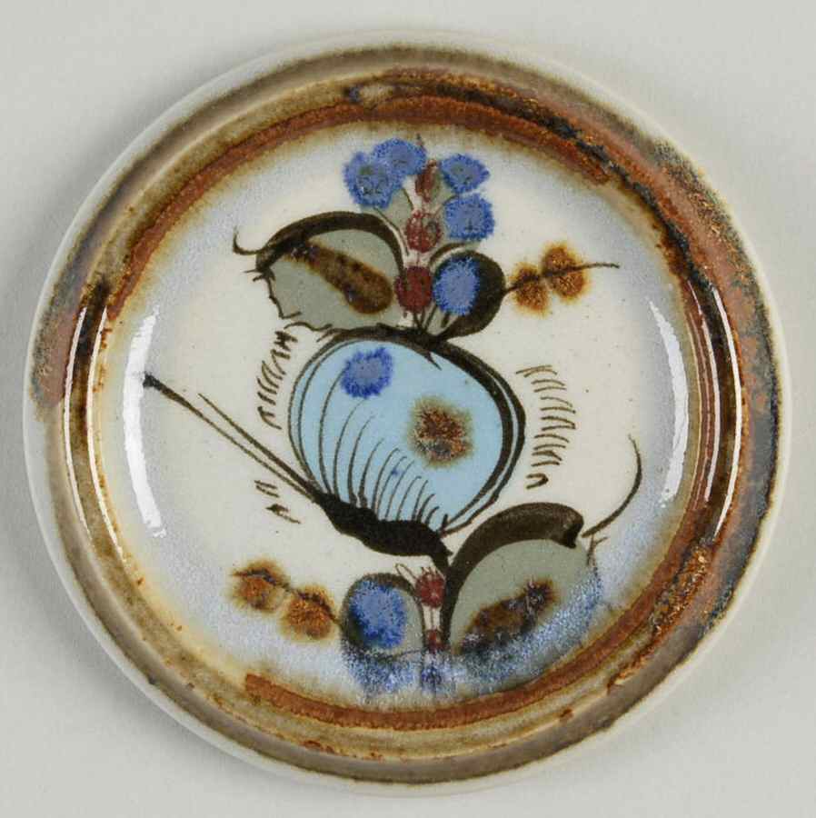 El Palomar Blue Coaster by Ken Edwards Pottery-1