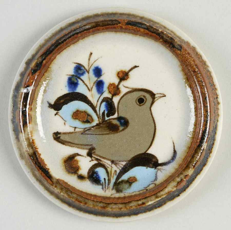 El Palomar Blue Coaster by Ken Edwards Pottery-1