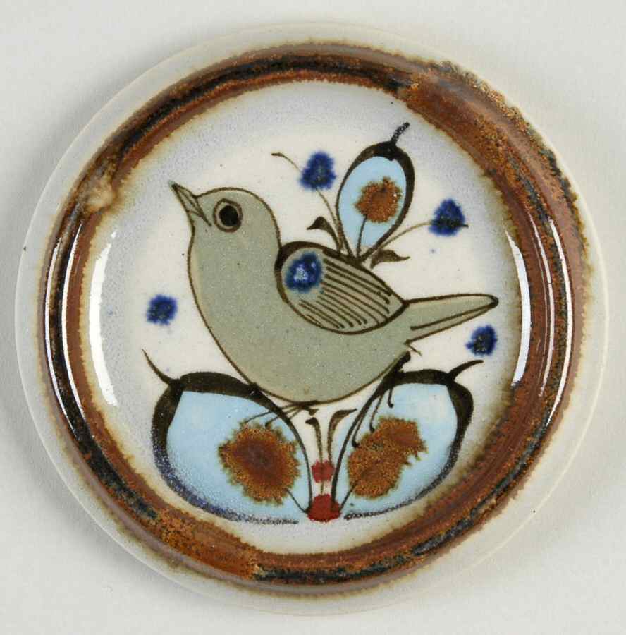 El Palomar Blue Coaster by Ken Edwards Pottery-1