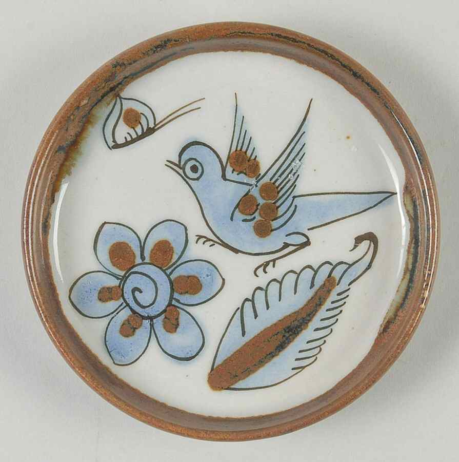 El Palomar Blue Coaster by Ken Edwards Pottery-1