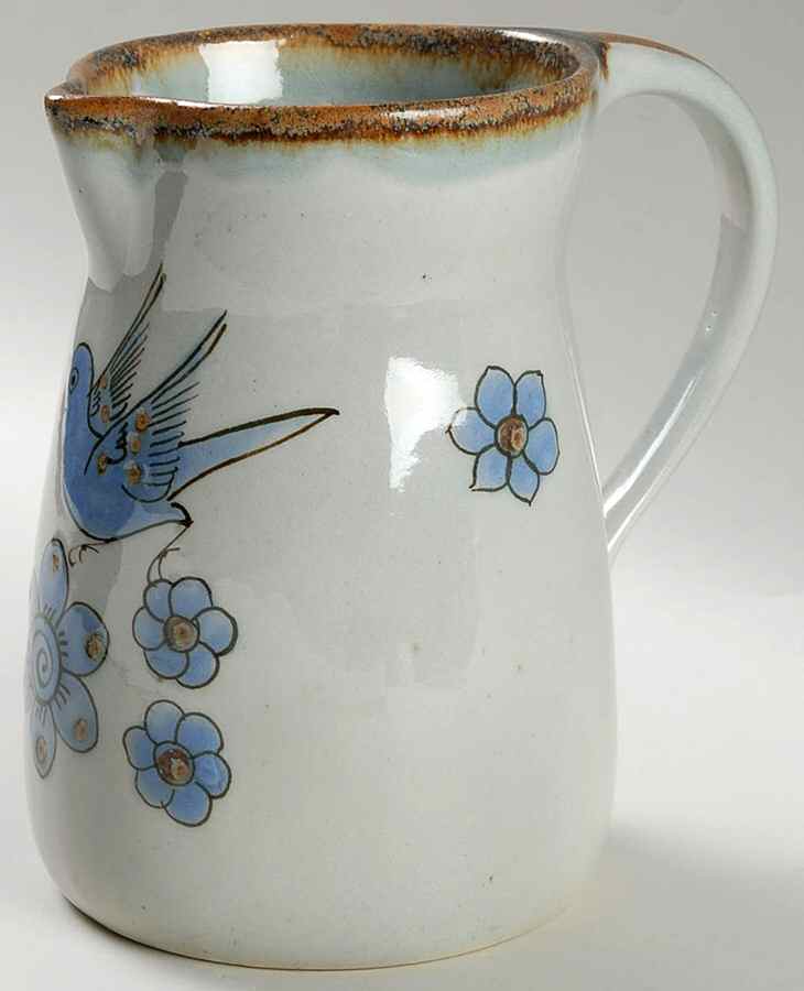 El Palomar Blue 40 Oz Pitcher by Ken Edwards Pottery-1
