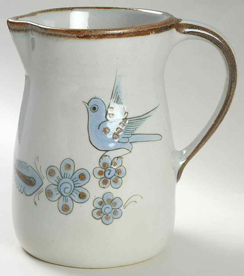 El Palomar Blue 38 Oz Pitcher by Ken Edwards Pottery-1