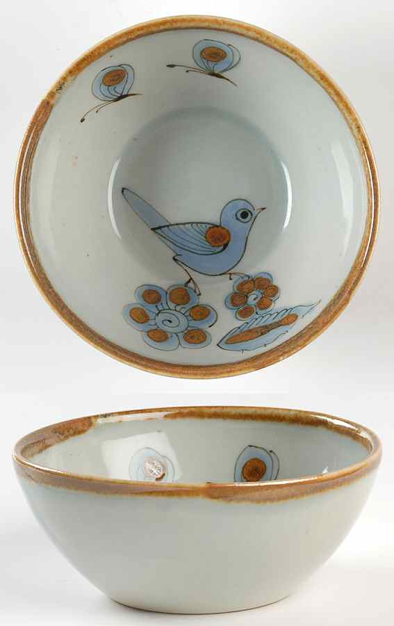 El Palomar Blue Coupe Cereal Bowl by Ken Edwards Pottery-1