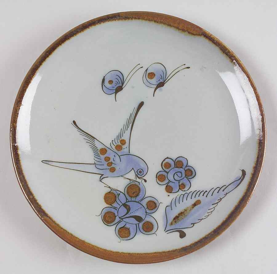 El Palomar Blue Salad Plate by Ken Edwards Pottery-1