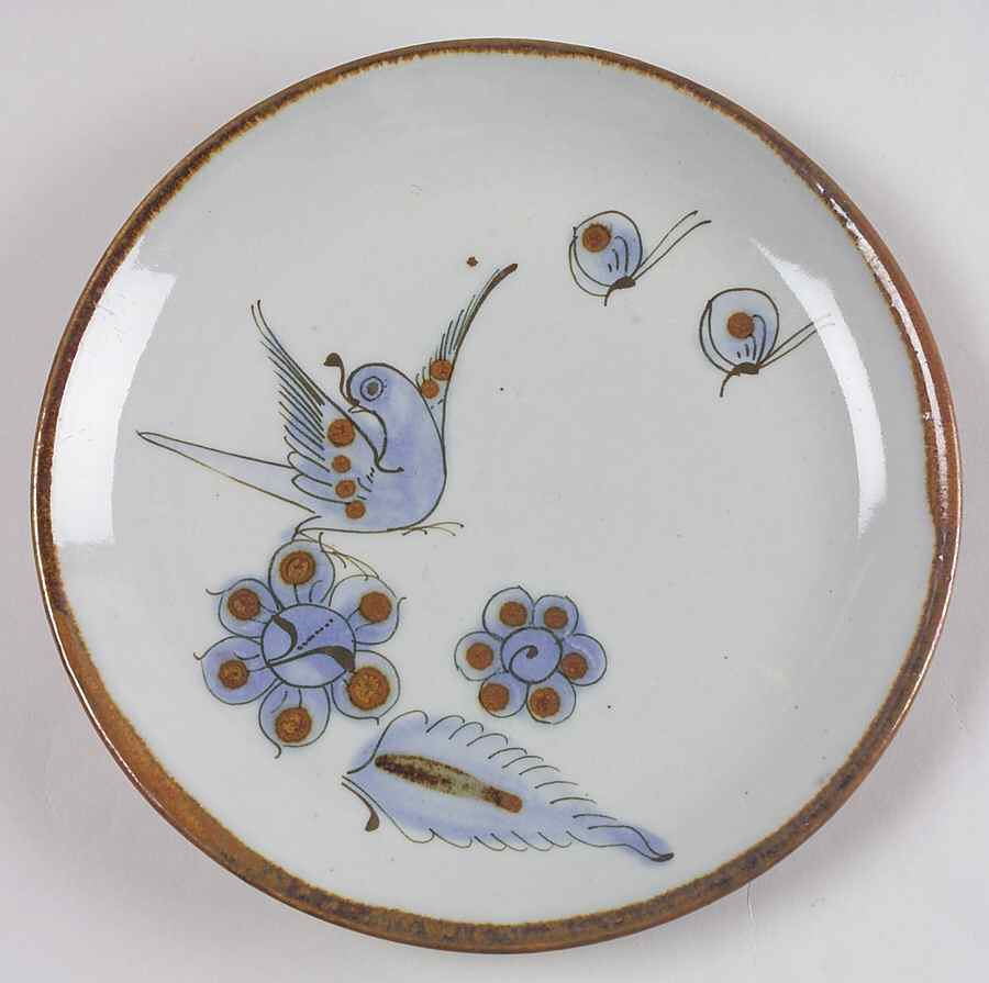 El Palomar Blue Salad Plate by Ken Edwards Pottery-1