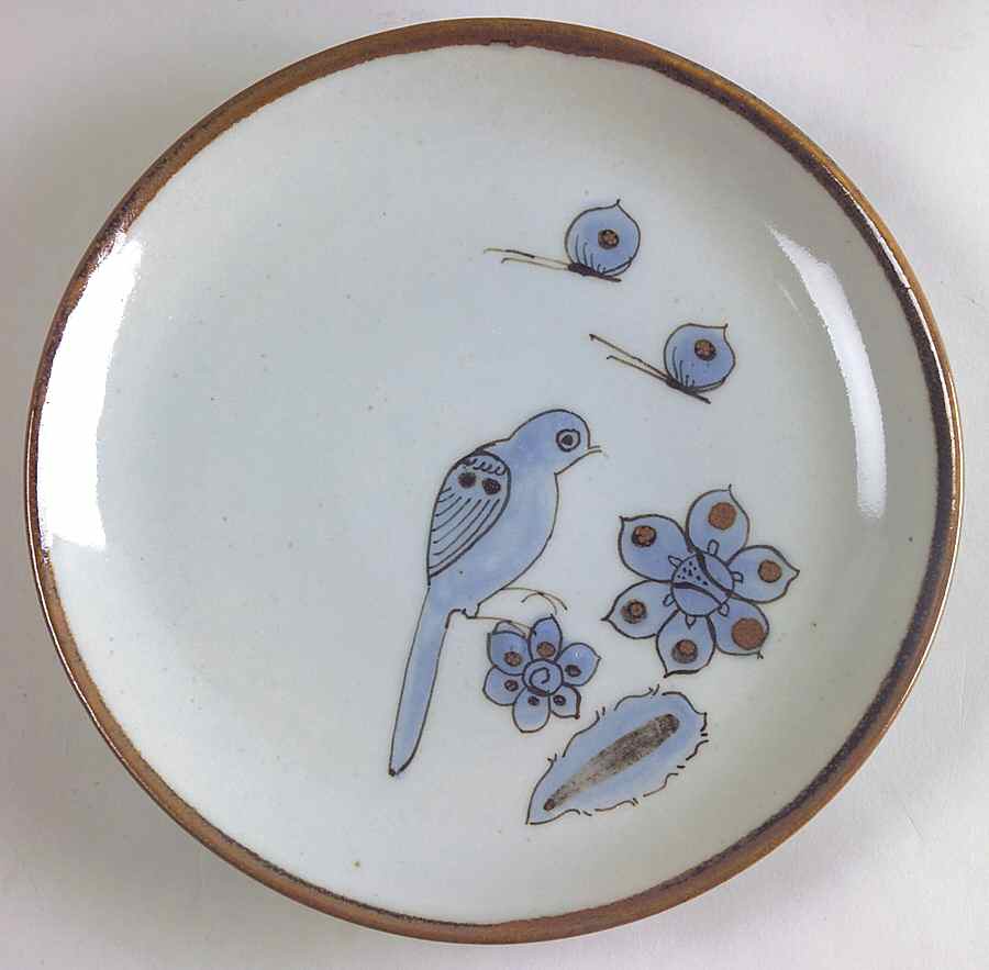 El Palomar Blue Salad Plate by Ken Edwards Pottery-1