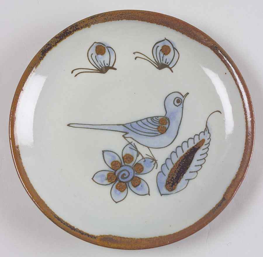 El Palomar Blue Bread & Butter Plate by Ken Edwards Pottery-1
