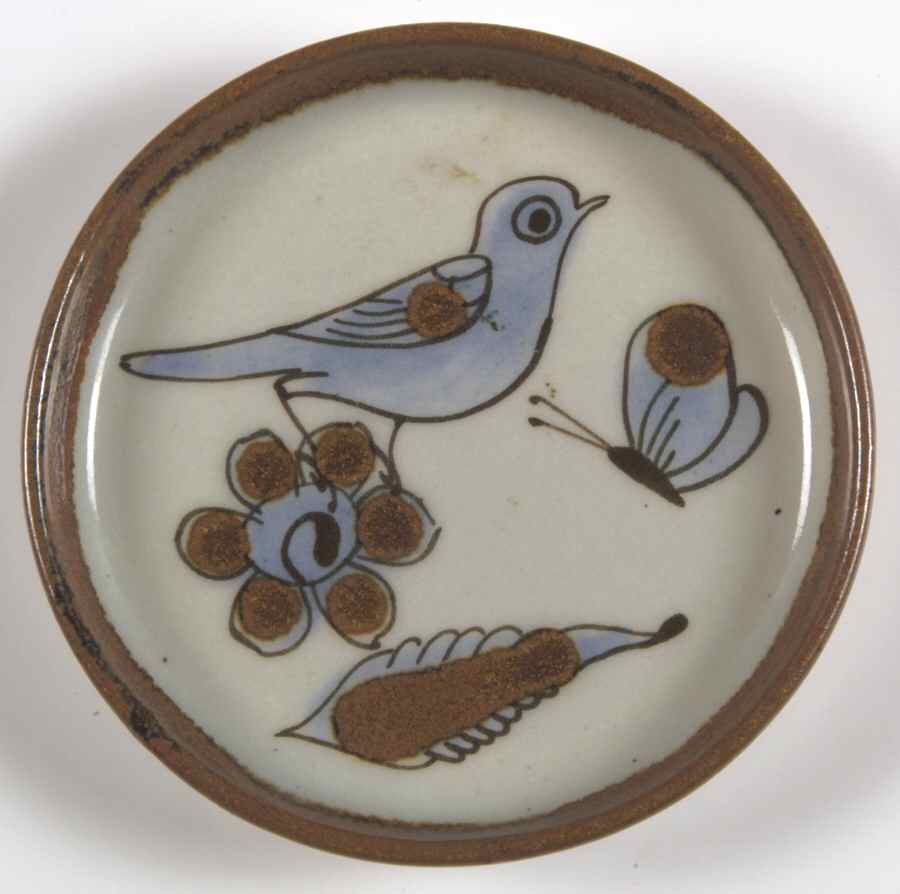 El Palomar Blue Coaster by Ken Edwards Pottery-1
