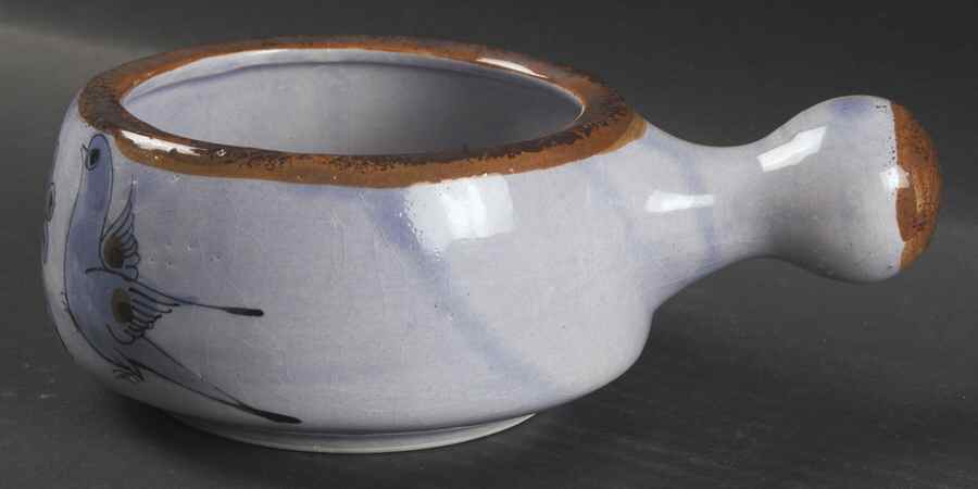 El Palomar Blue Open Onion Soup by Ken Edwards Pottery-1