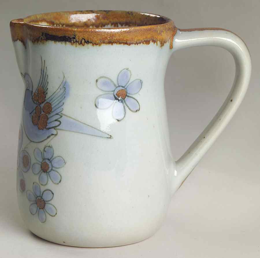 El Palomar Blue 12 Oz Pitcher by Ken Edwards Pottery-1