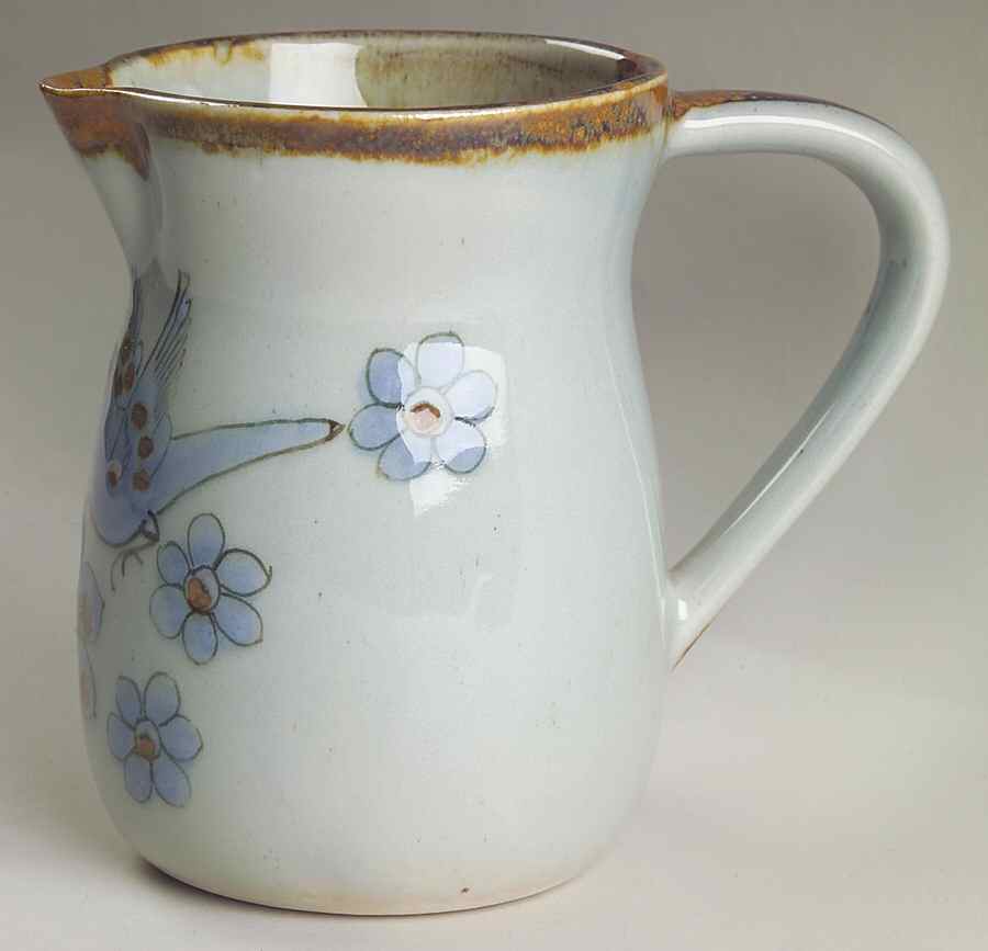 El Palomar Blue 20 Oz Pitcher by Ken Edwards Pottery-1