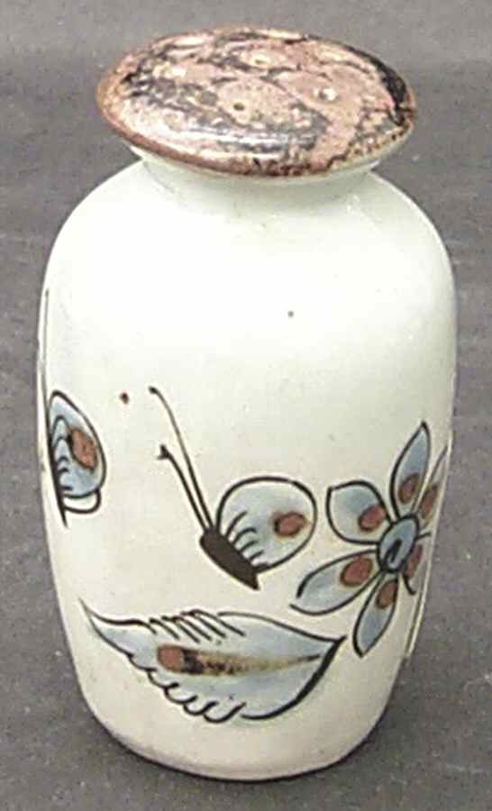 El Palomar Blue Salt Shaker by Ken Edwards Pottery-1