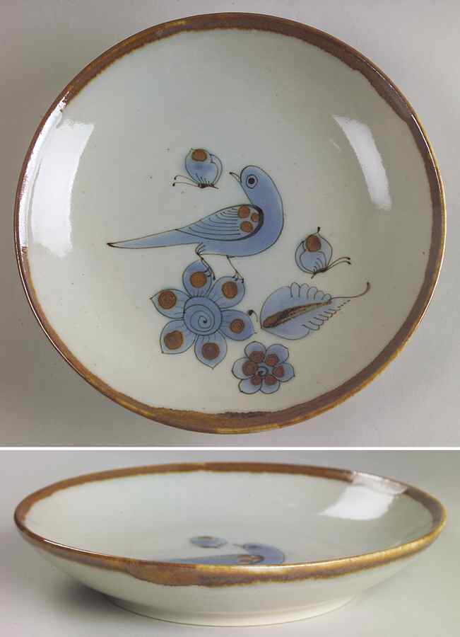 El Palomar Blue Coupe Soup Bowl by Ken Edwards Pottery-1