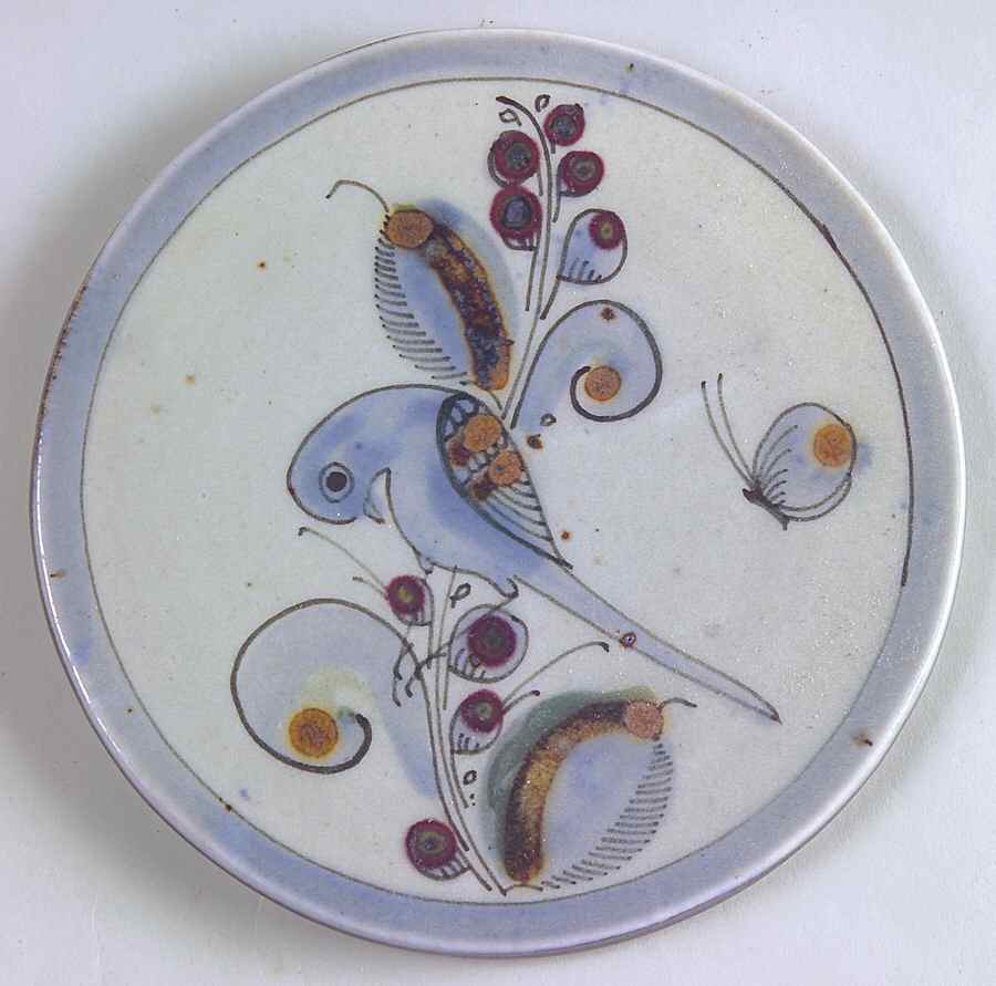 El Palomar Blue Tea Tile by Ken Edwards Pottery-1