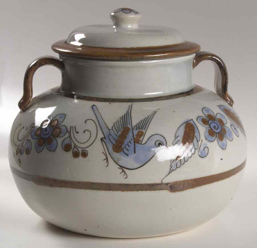 El Palomar Blue Tureen &  Lid by Ken Edwards Pottery-1