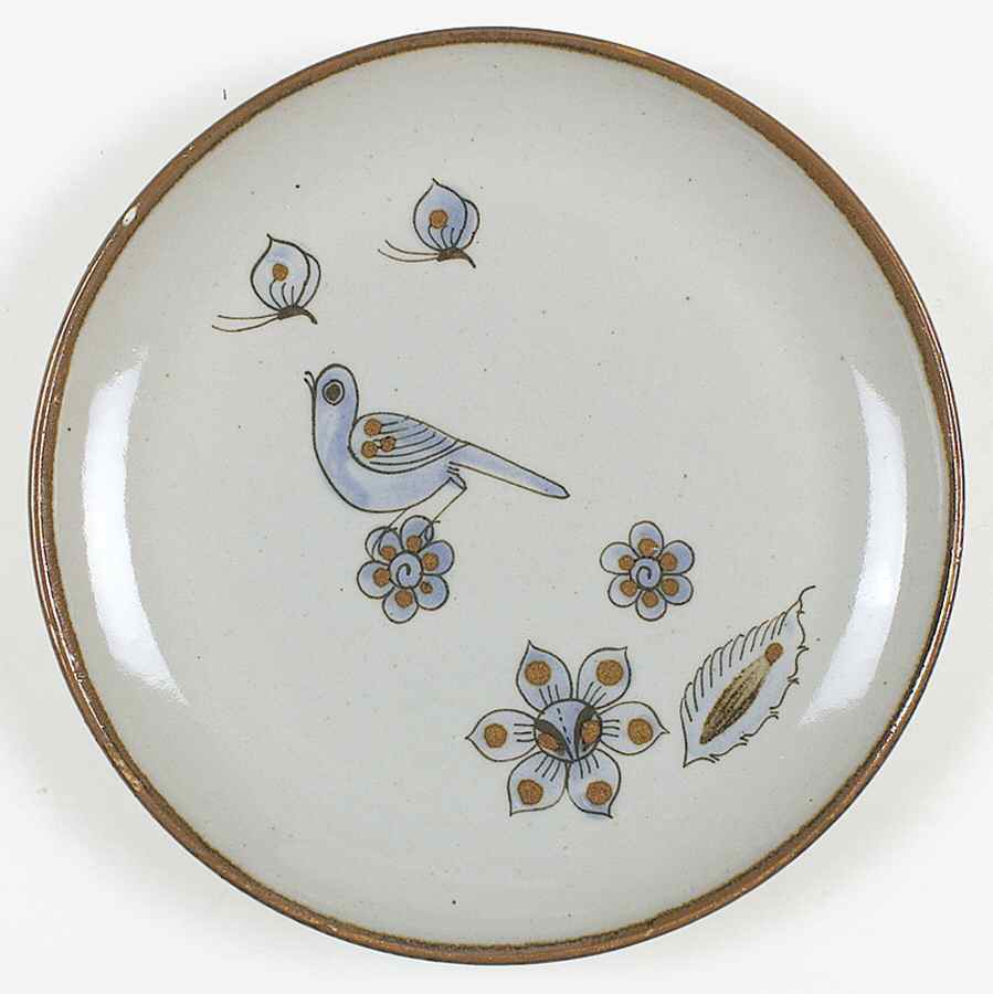 El Palomar Blue Dinner Plate by Ken Edwards Pottery-1