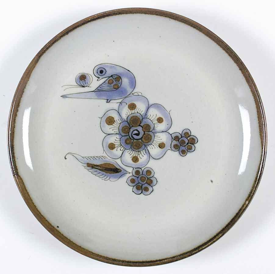 El Palomar Blue Dinner Plate by Ken Edwards Pottery-1