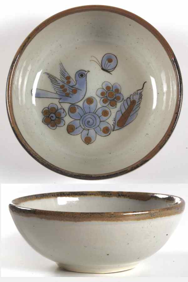 El Palomar Blue Coupe Cereal Bowl by Ken Edwards Pottery-1