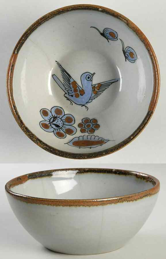 El Palomar Blue Coupe Cereal Bowl by Ken Edwards Pottery-1