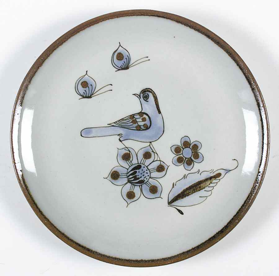 El Palomar Blue Salad Plate by Ken Edwards Pottery-1