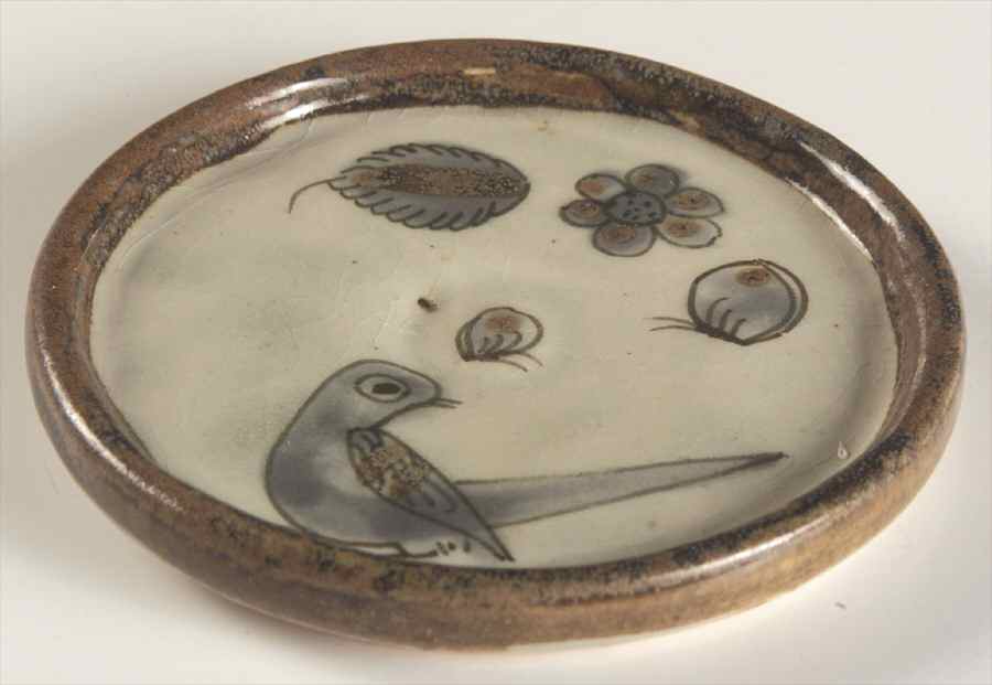El Palomar Blue Coaster by Ken Edwards Pottery-1