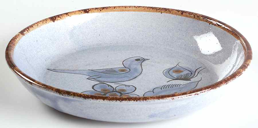 El Palomar Blue Coupe Soup Bowl by Ken Edwards Pottery-1