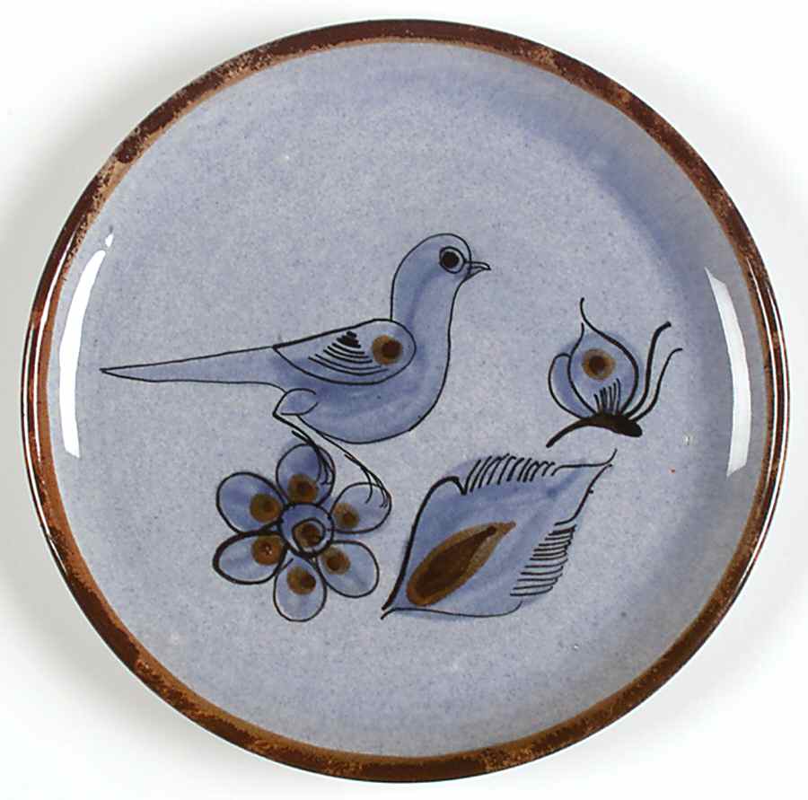 El Palomar Blue Salad Plate by Ken Edwards Pottery-1