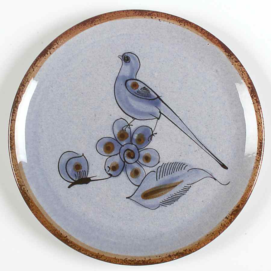 El Palomar Blue Salad Plate by Ken Edwards Pottery-1