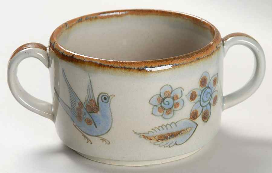 El Palomar Blue Soup Mug by Ken Edwards Pottery-1