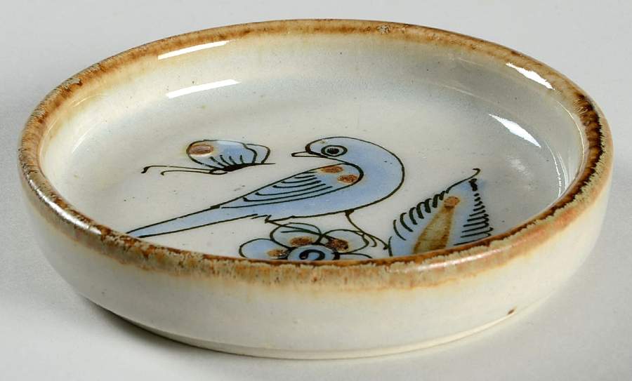 El Palomar Blue Coaster by Ken Edwards Pottery-1