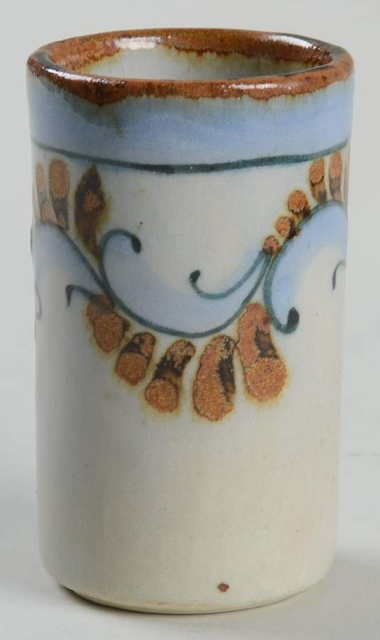 El Palomar Blue Cigarette Holder by Ken Edwards Pottery-1