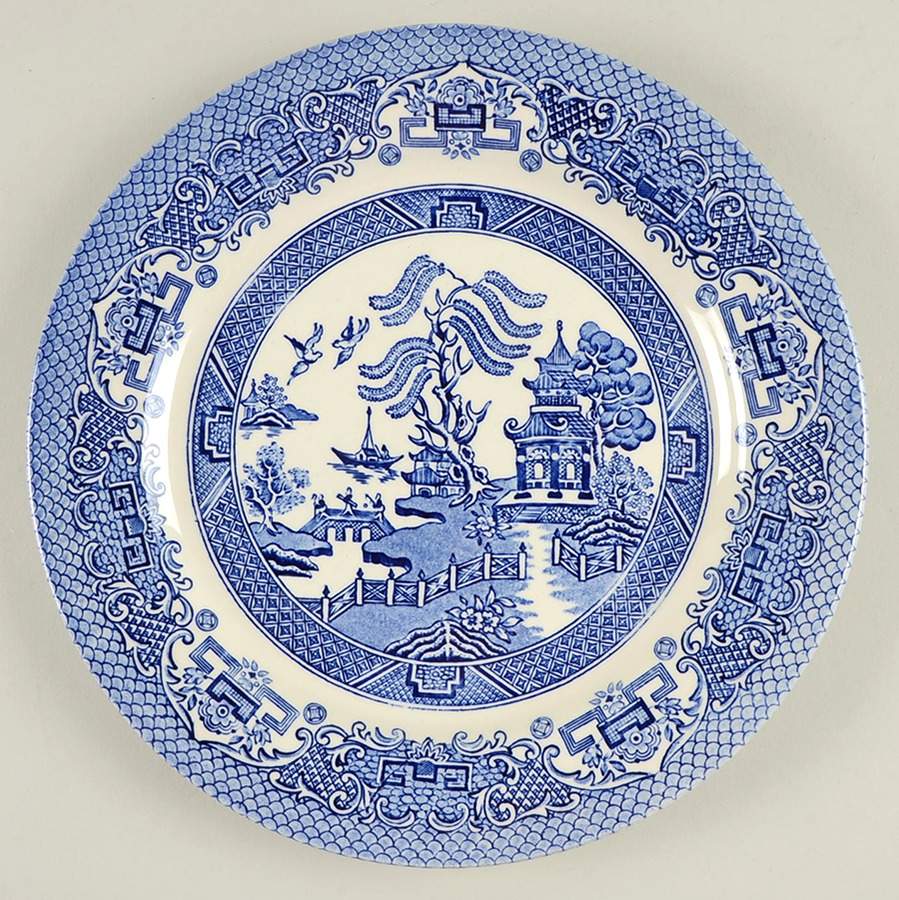Blue Willow Dinner Plate by English Ironstone Tableware-1