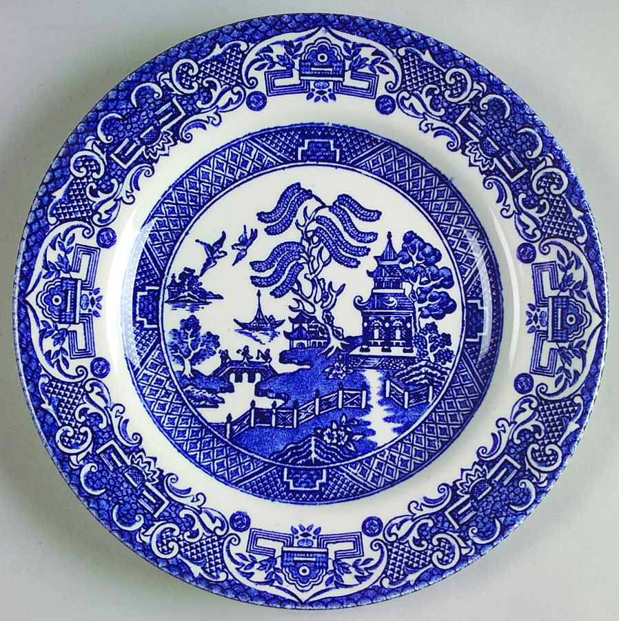 Blue Willow Bread & Butter Plate by English Ironstone Tableware-1