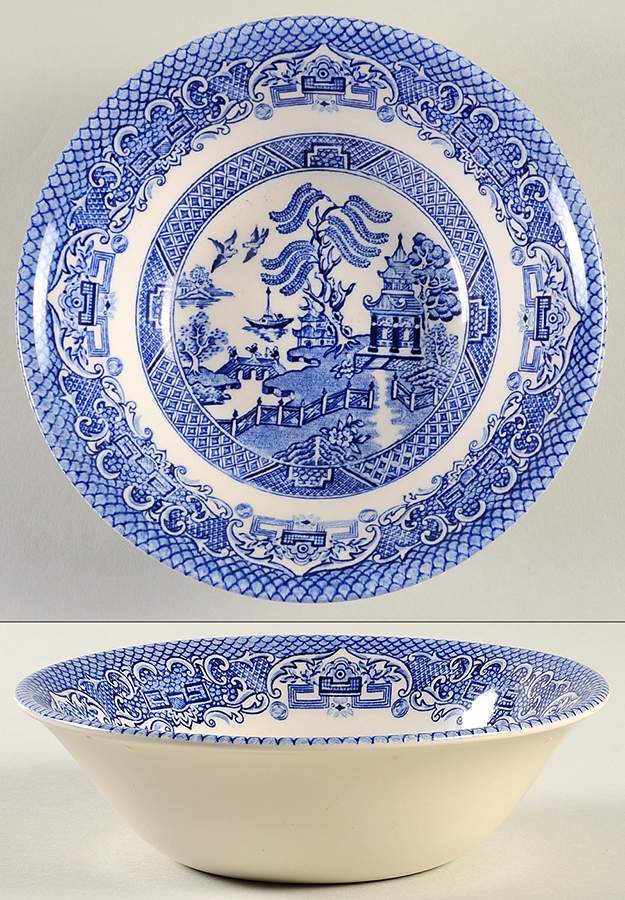 Blue Willow Coupe Cereal Bowl by English Ironstone Tableware-1