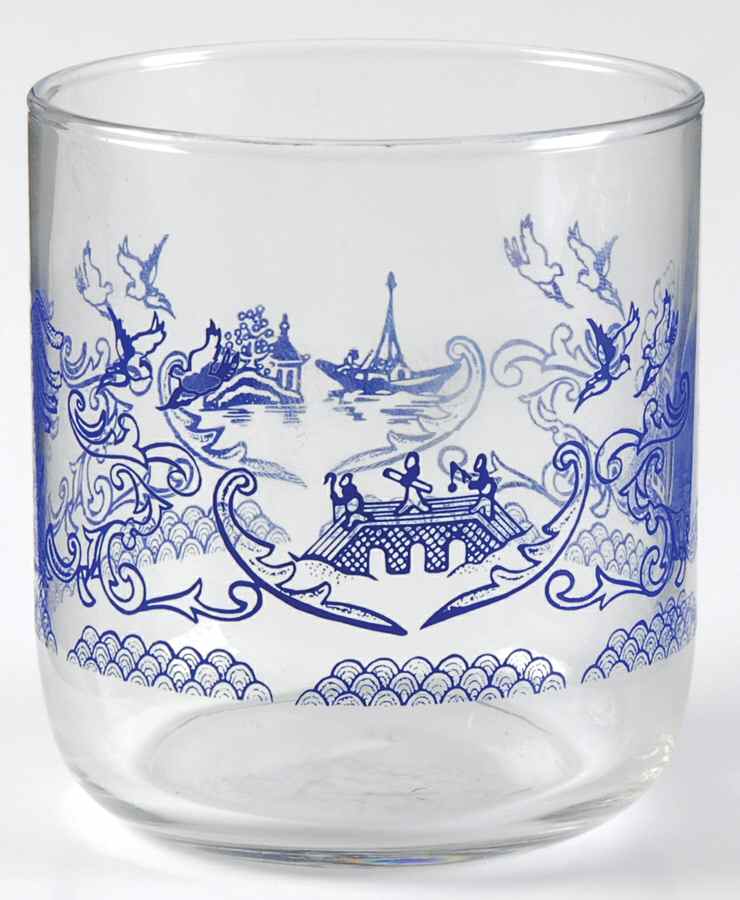 Blue Willow 10 Oz Glassware Tumbler by English Ironstone Tableware-1