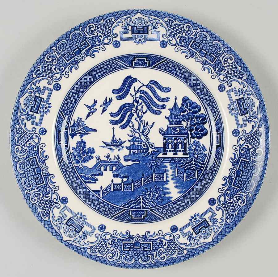 Blue Willow Salad Plate by English Ironstone Tableware-1
