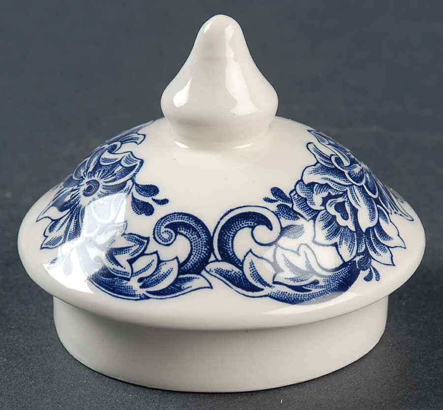 Dickens Series Blue Lid for Sugar Bowl by English Ironstone Tableware-1
