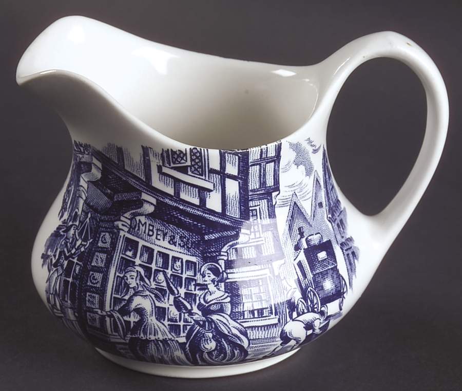 Dickens Series Blue Creamer by English Ironstone Tableware-1