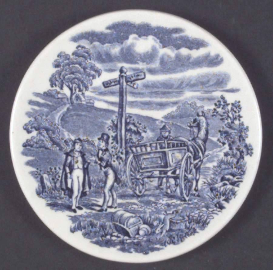 Dickens Series Blue Coaster by English Ironstone Tableware-1