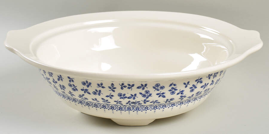 EIT6 Blue Round Vegetable No Lid by English Ironstone Tableware-1