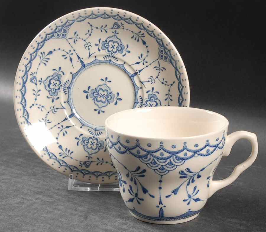 EIT7 Flat Cup & Saucer Set by English Ironstone Tableware-1