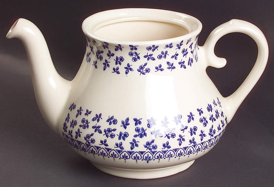 Provence Blue Teapot No Lid by English Ironstone Tableware-1