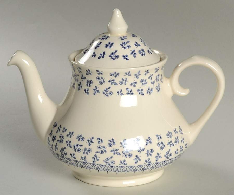 Provence Blue Teapot & Lid by English Ironstone Tableware-1