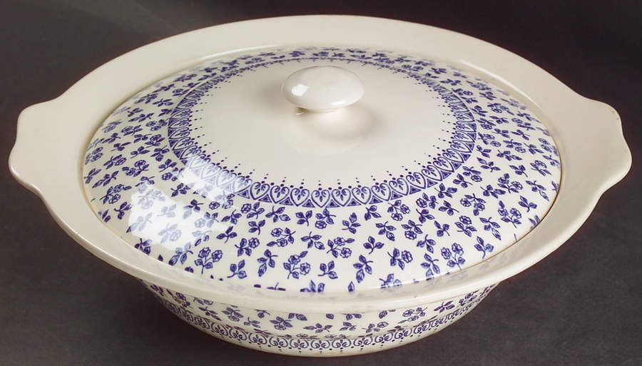 Provence Blue Round Covered Vegetable by English Ironstone Tableware-1