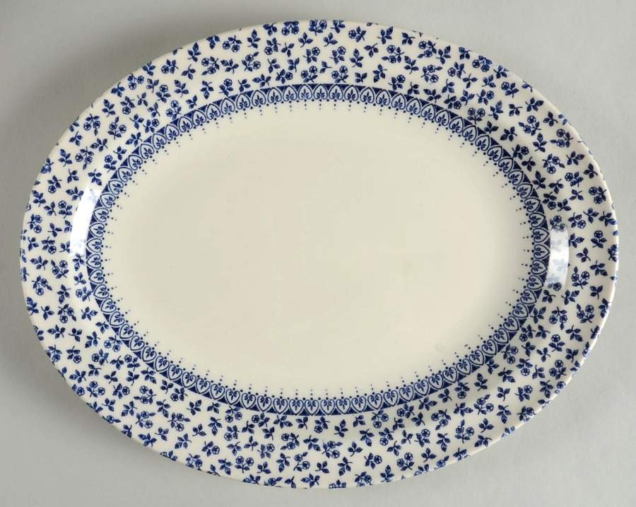 Provence Blue 11" Oval Serving Platter by English Ironstone Tableware-1