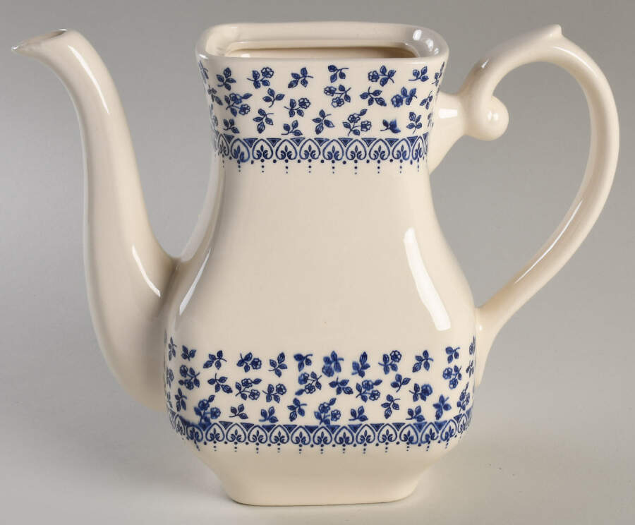 Provence Blue Coffee Pot No Lid by English Ironstone Tableware-1