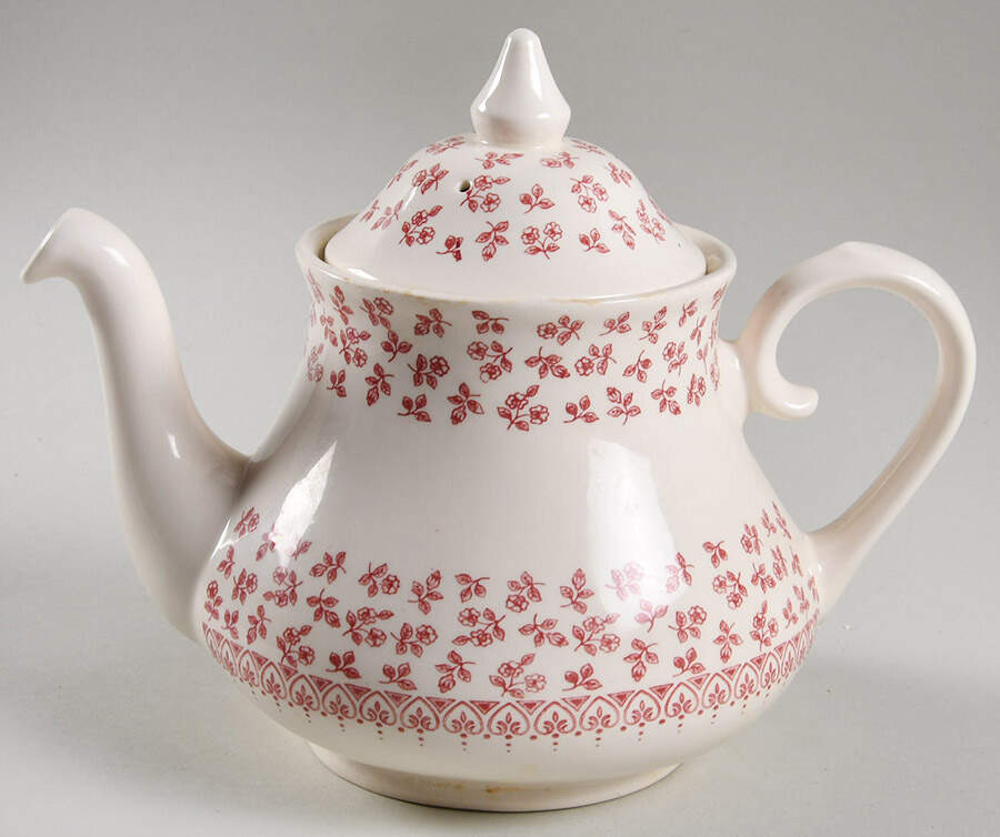 Provence Red Teapot & Lid by English Ironstone Tableware-1